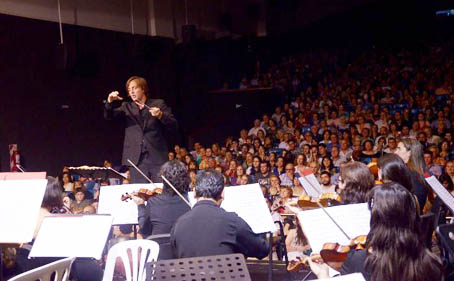 nqn la sinfónica tocó la 9na sinfonía de beethoven en el teatro españ