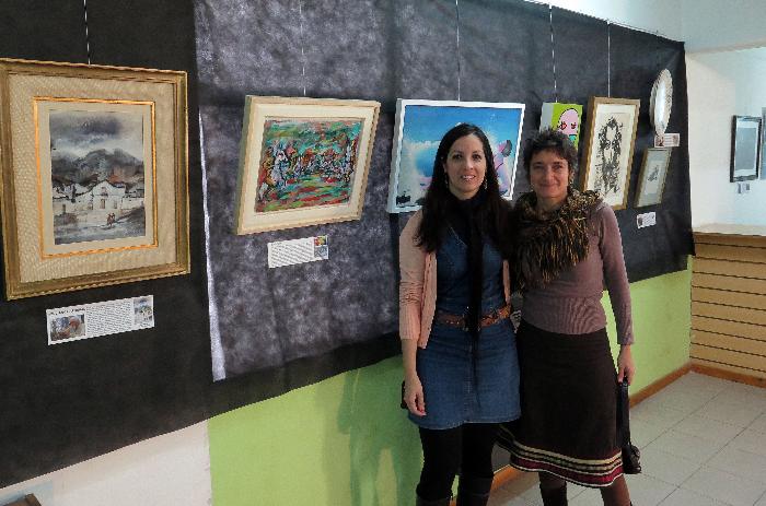 Exposición de arte Contemporanea Elñiana Laino, equipo de Maestros de Pintura y Nadia Guthmann, artista local Exposición de arte Contemporanea